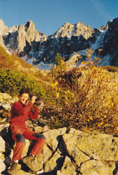 Randonnée Alpes, vue sur les Aiguilles de la Lauzière